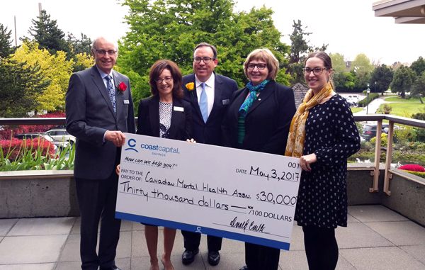 Canadian Mental Health Association Cheque Presentation 