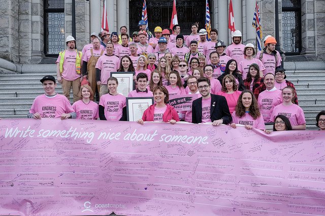 Pink Shirt Day at the Legislature