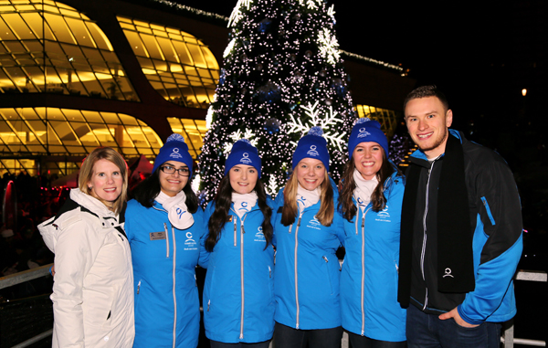 The Youth Get It Intern Team at the Surrey Christmas Tree Lighting Ceremony