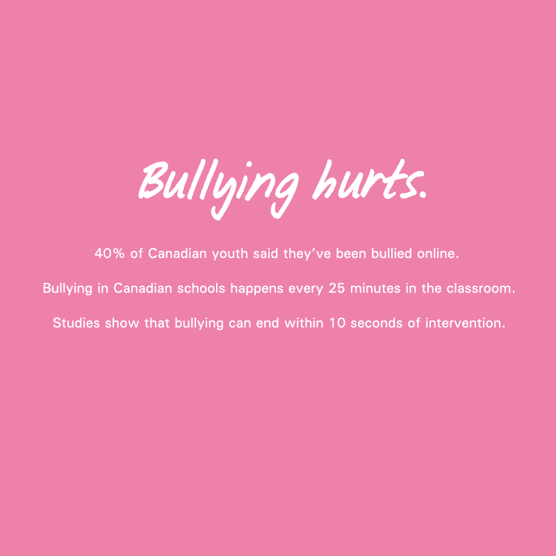 Bullying stops here this Pink Shirt Day